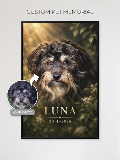 Custom Pet Memorial Portrait