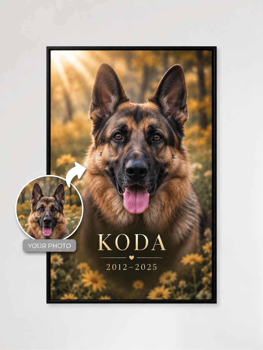 Custom Pet Memorial Portrait