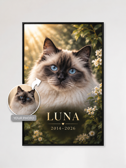 Custom Pet Memorial Portrait