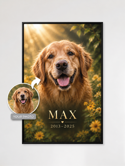 Custom Pet Memorial Portrait