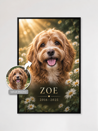 Custom Pet Memorial Portrait