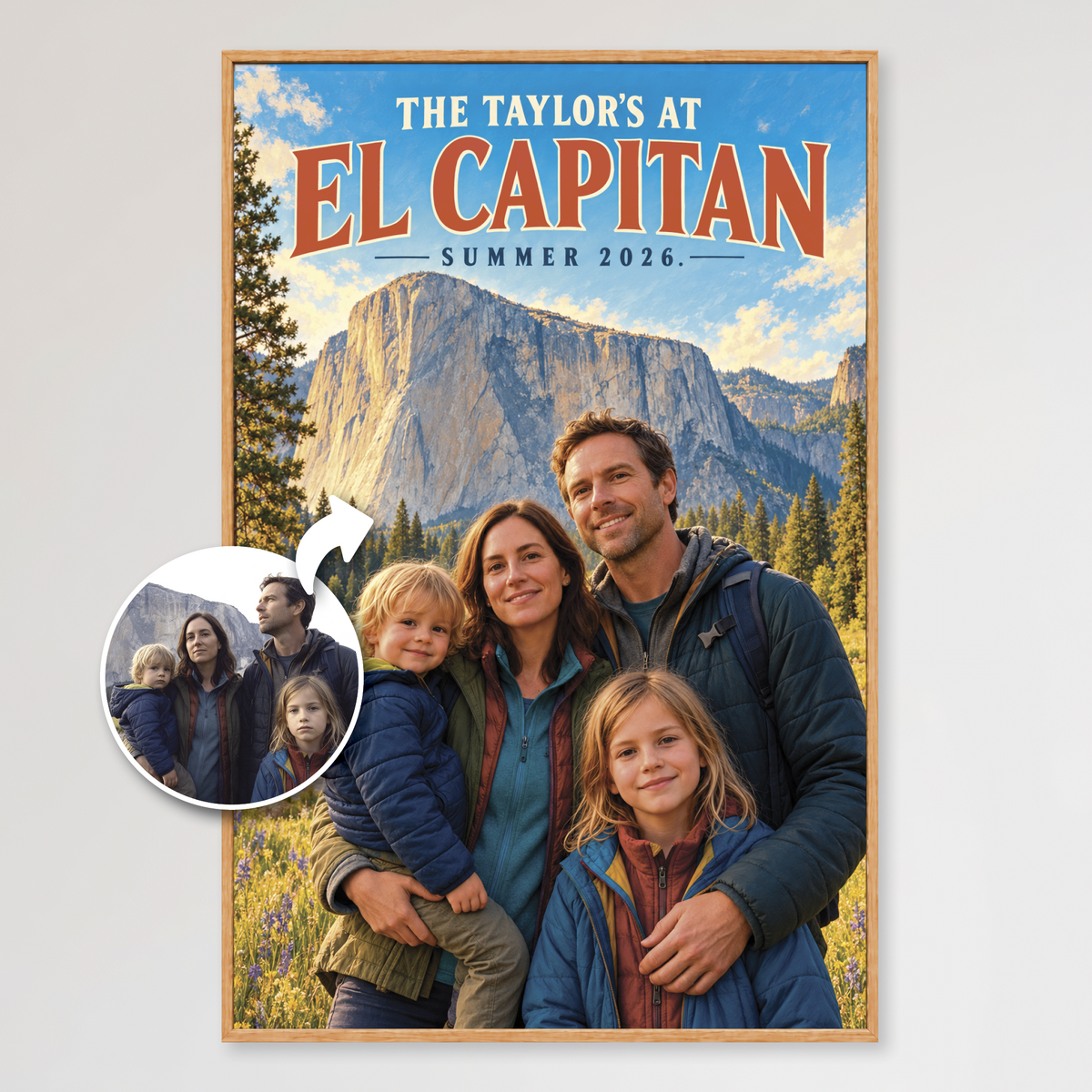 Custom Family Travel Poster